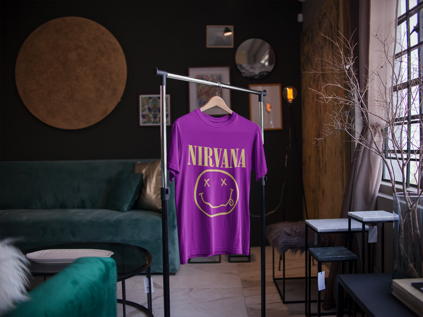 Vintage Nirvana Unisex Tee, Retro Grunge Shirt