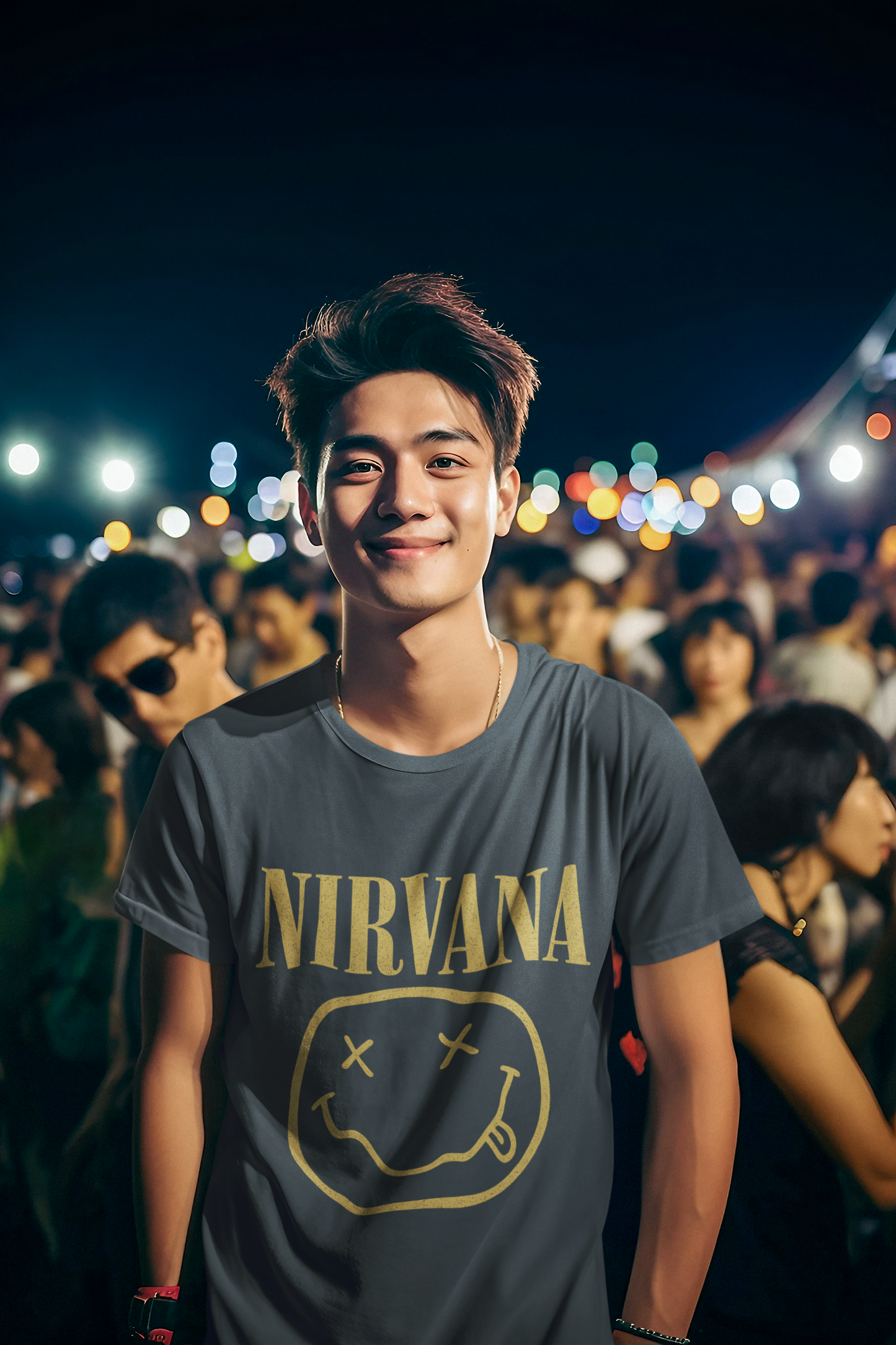 Vintage Nirvana Unisex Tee, Retro Grunge Shirt