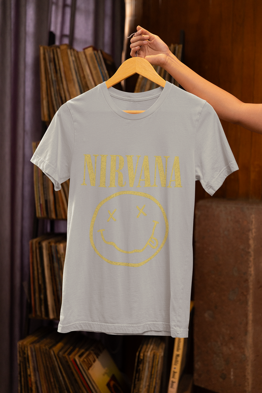 Vintage Nirvana Unisex Tee, Retro Grunge Shirt