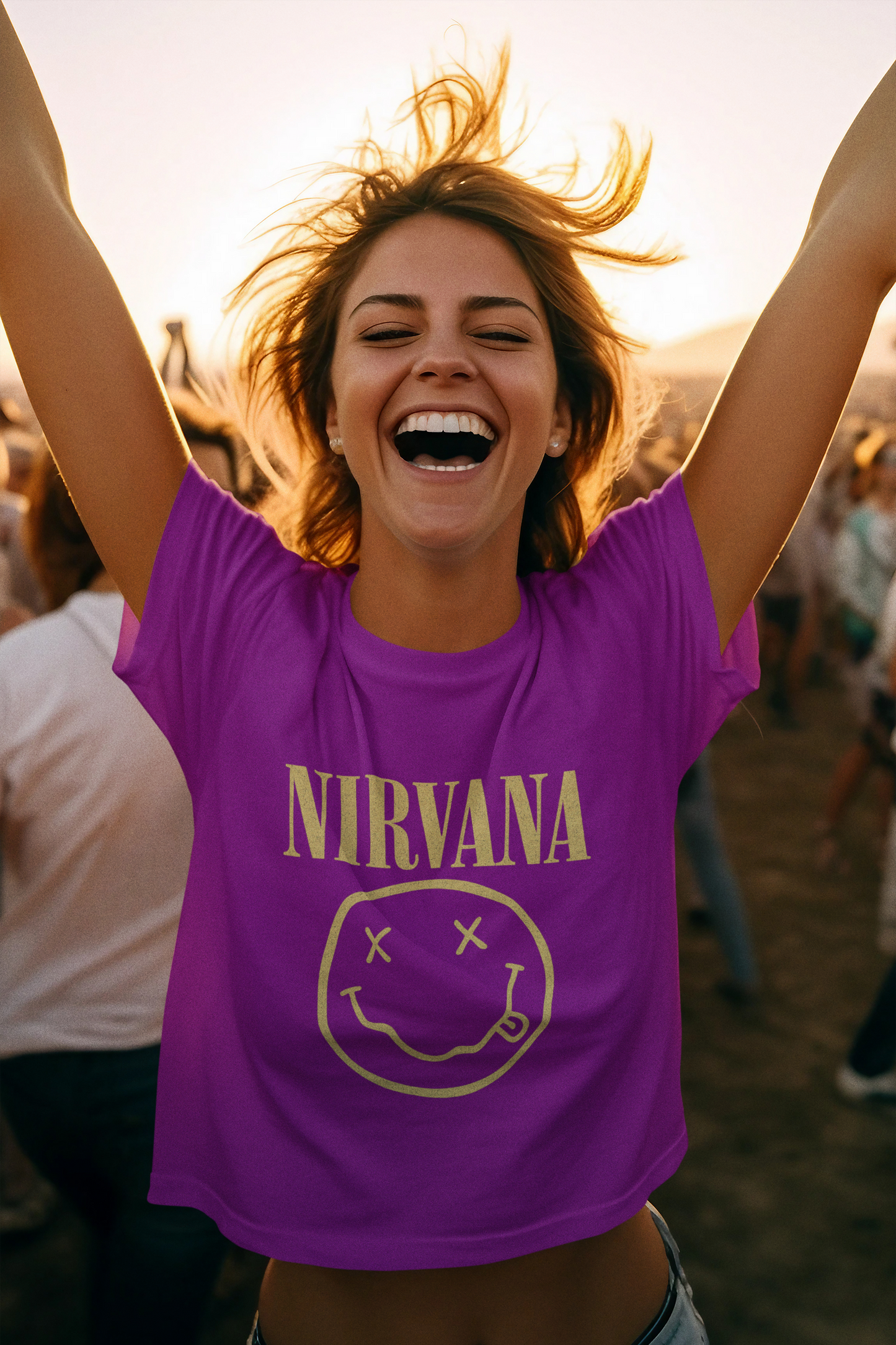 Vintage Nirvana Unisex Tee, Retro Grunge Shirt