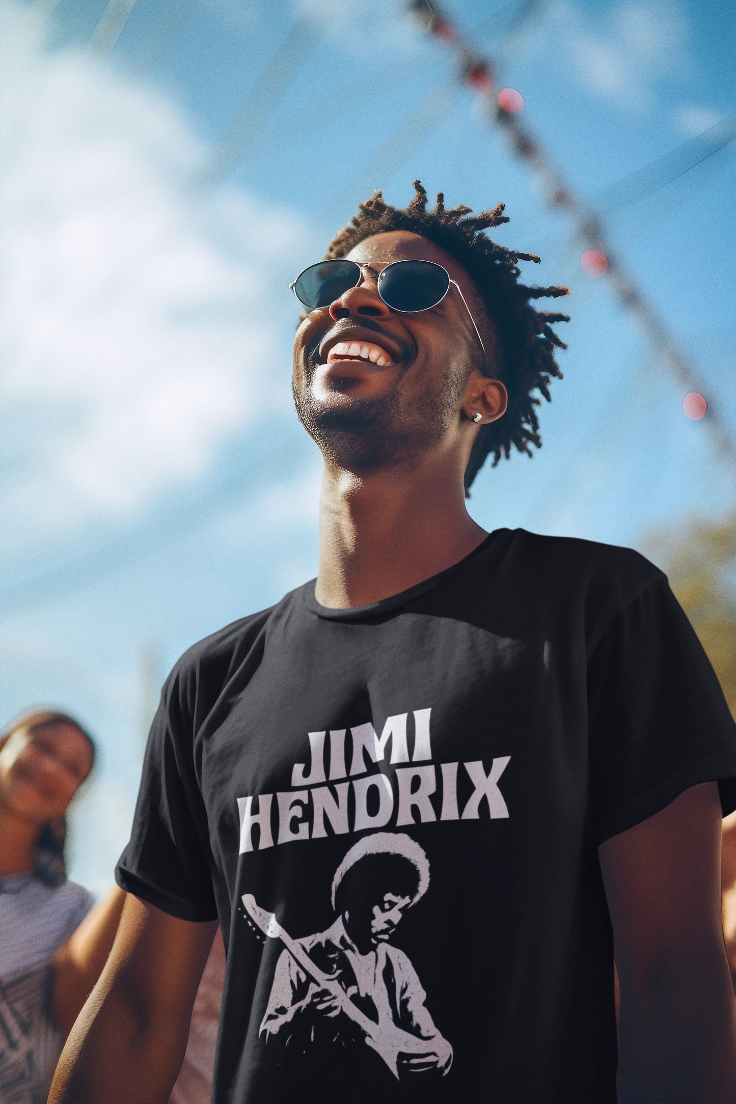 Jimi Hendrix Heavy Cotton Tee, Vintage Band T-Shirt