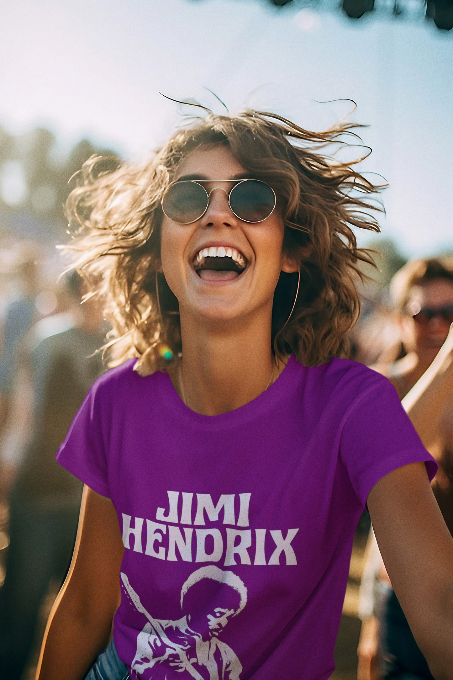 Jimi Hendrix Heavy Cotton Tee, Vintage Band T-Shirt