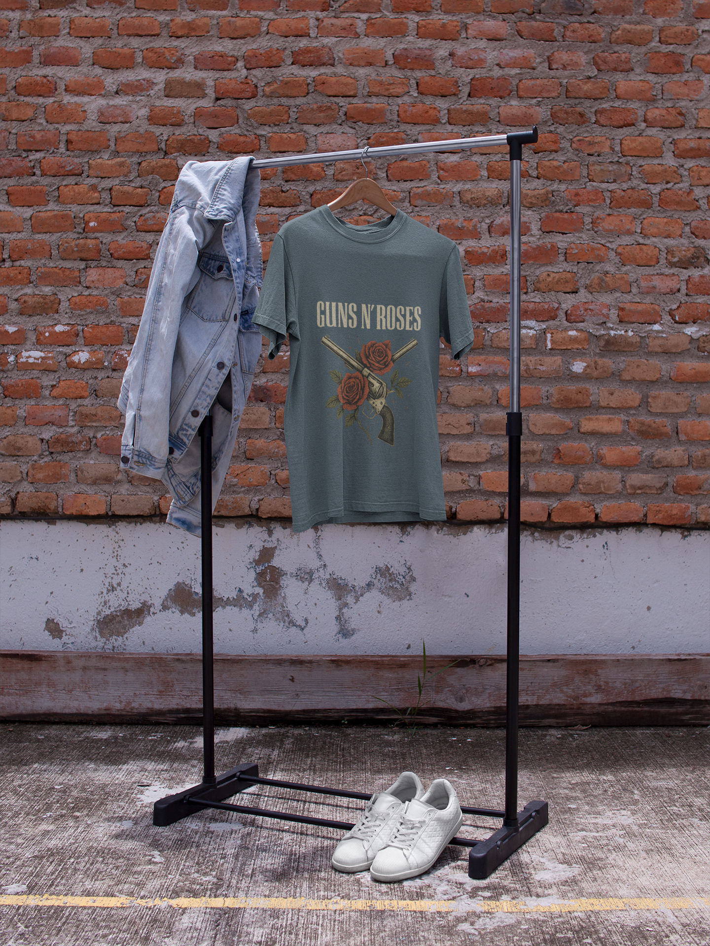 Guns N Roses Floral Tee - Unisex Heavy Cotton