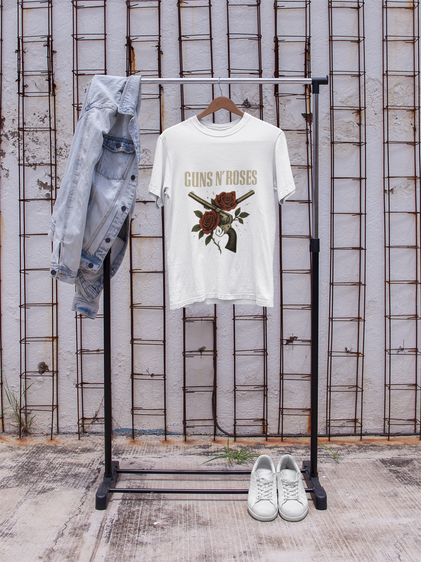 Guns N Roses Floral Tee - Unisex Heavy Cotton