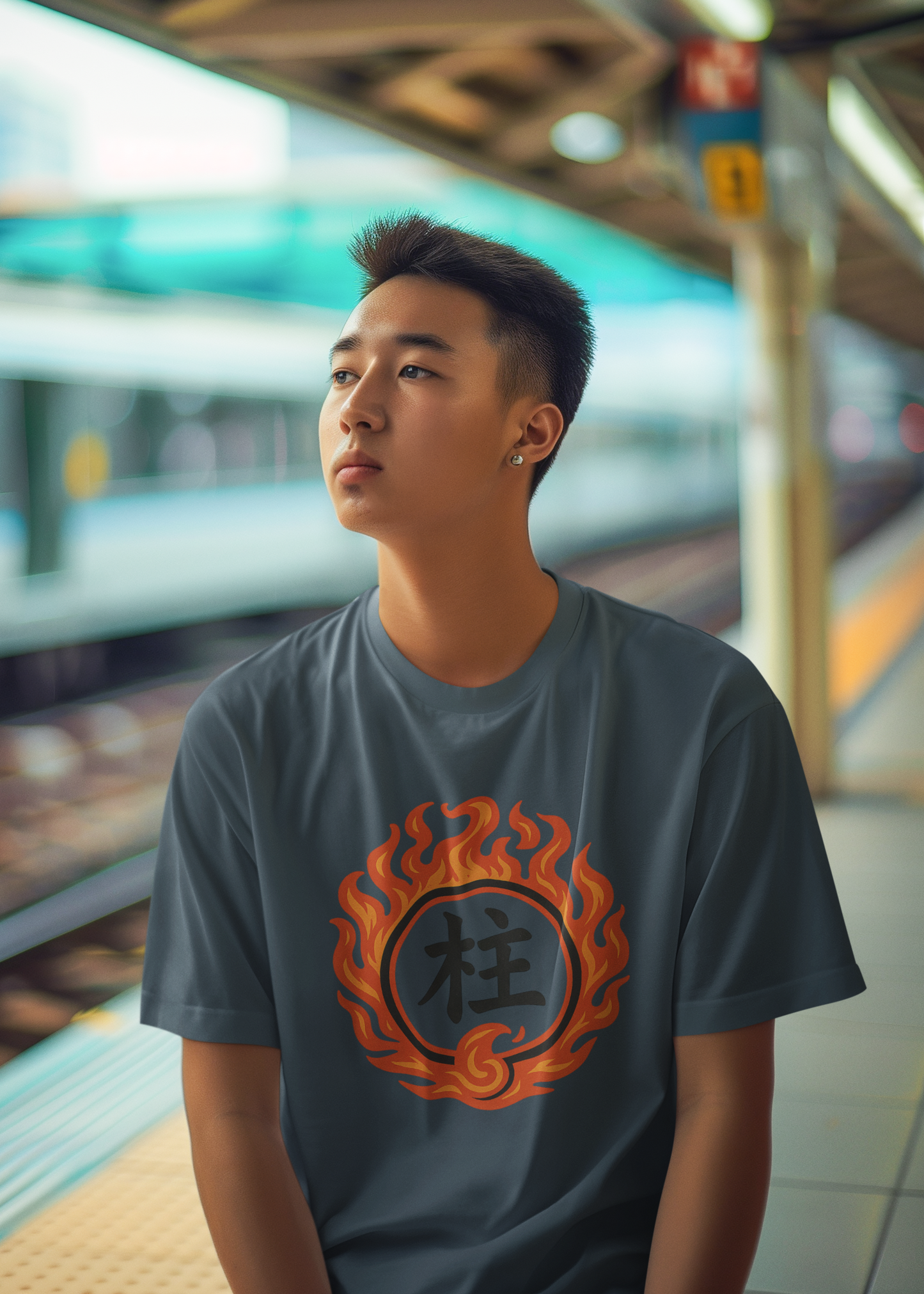 Fire Symbol Unisex Heavy Cotton Tee