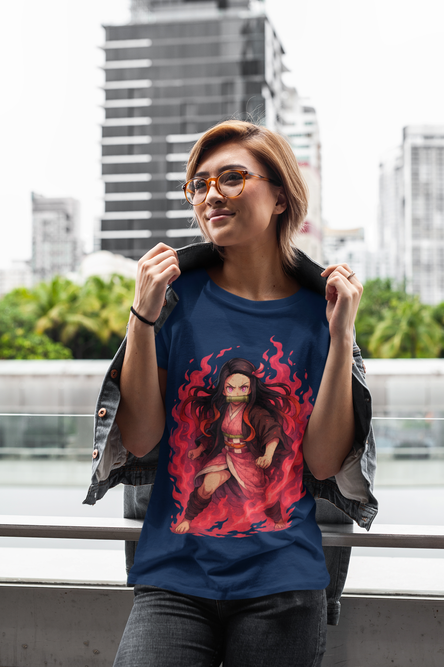 Unisex Heavy Cotton Tee Nezuko Kamado