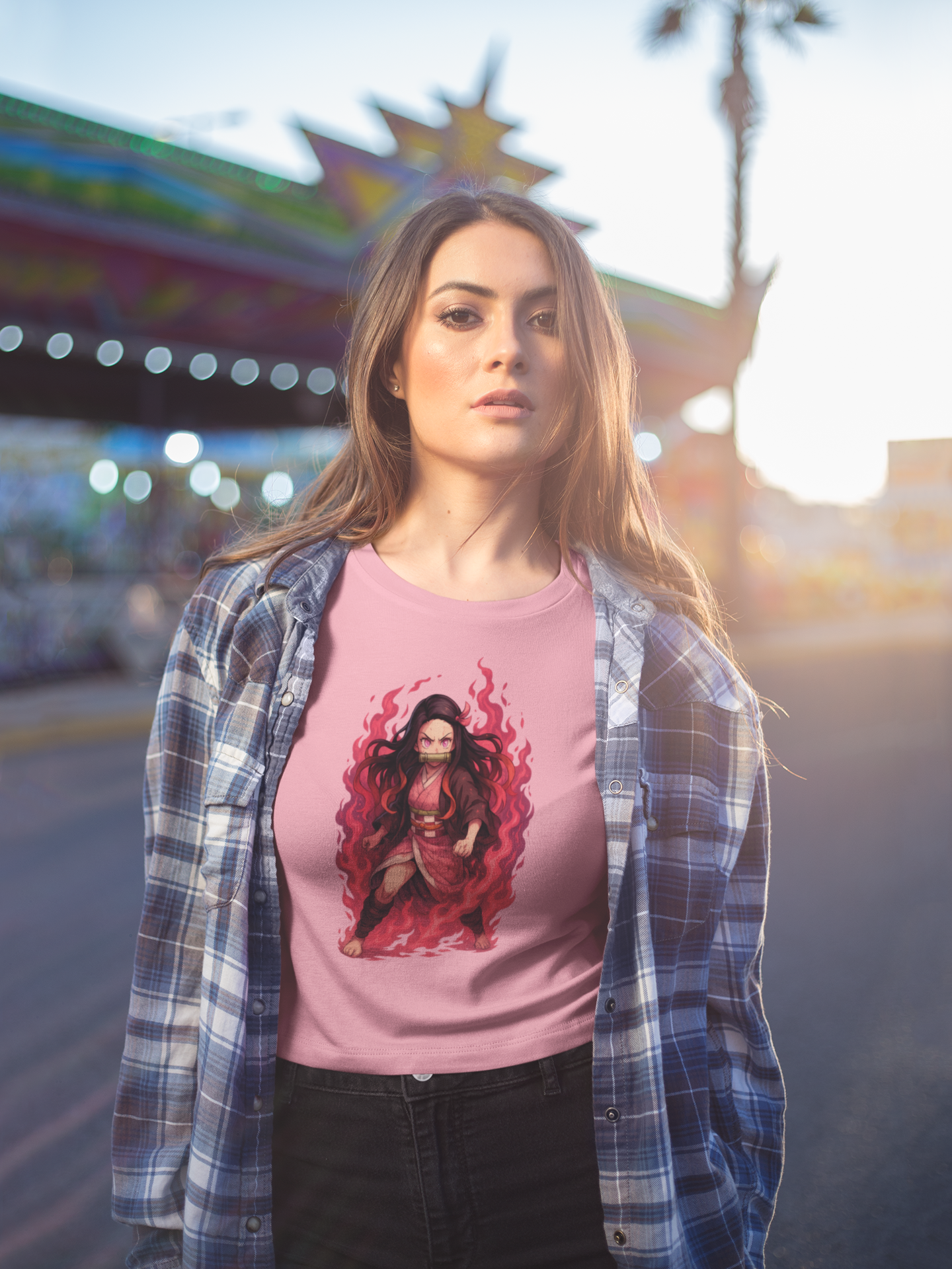 Unisex Heavy Cotton Tee Nezuko Kamado