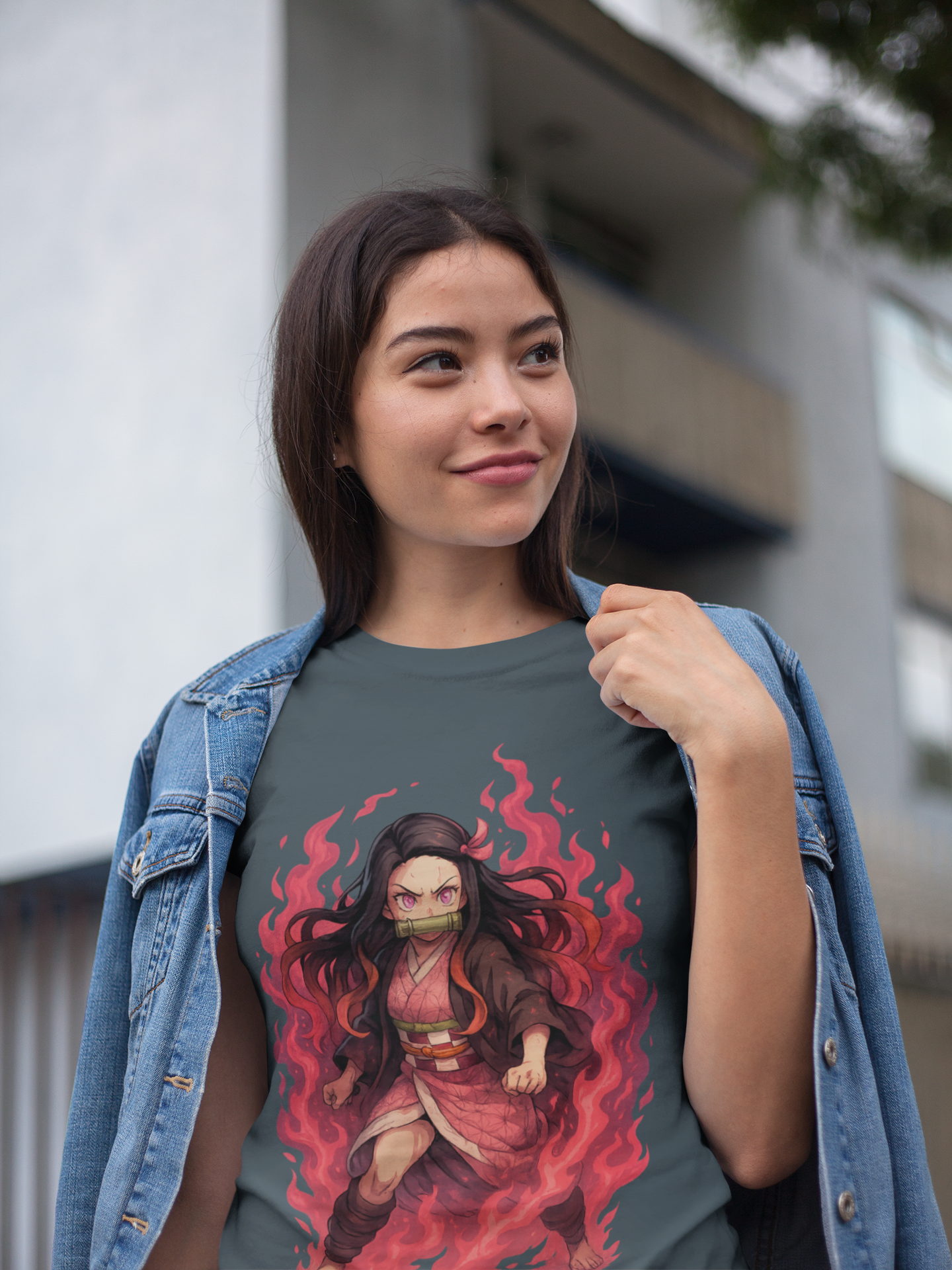 Unisex Heavy Cotton Tee Nezuko Kamado