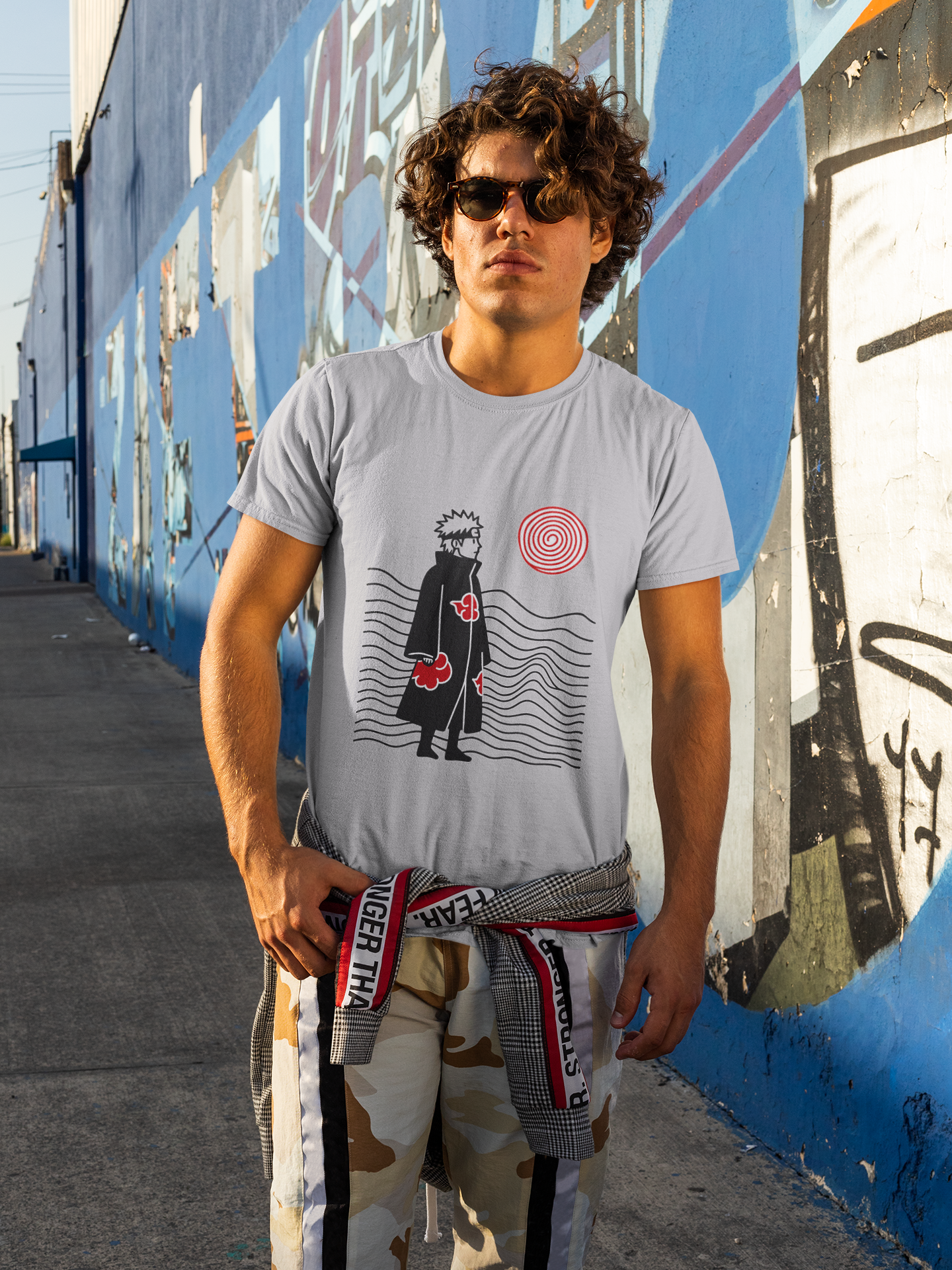 Akatsuki Cloud Inspired Streetwear T-Shirt – Bold Anime Graphic Tee