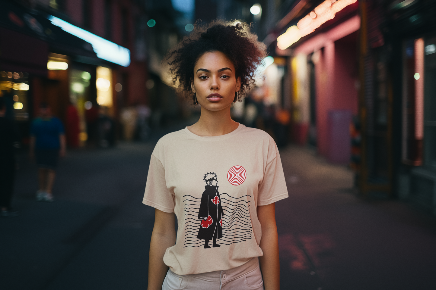 Akatsuki Cloud Inspired Streetwear T-Shirt – Bold Anime Graphic Tee