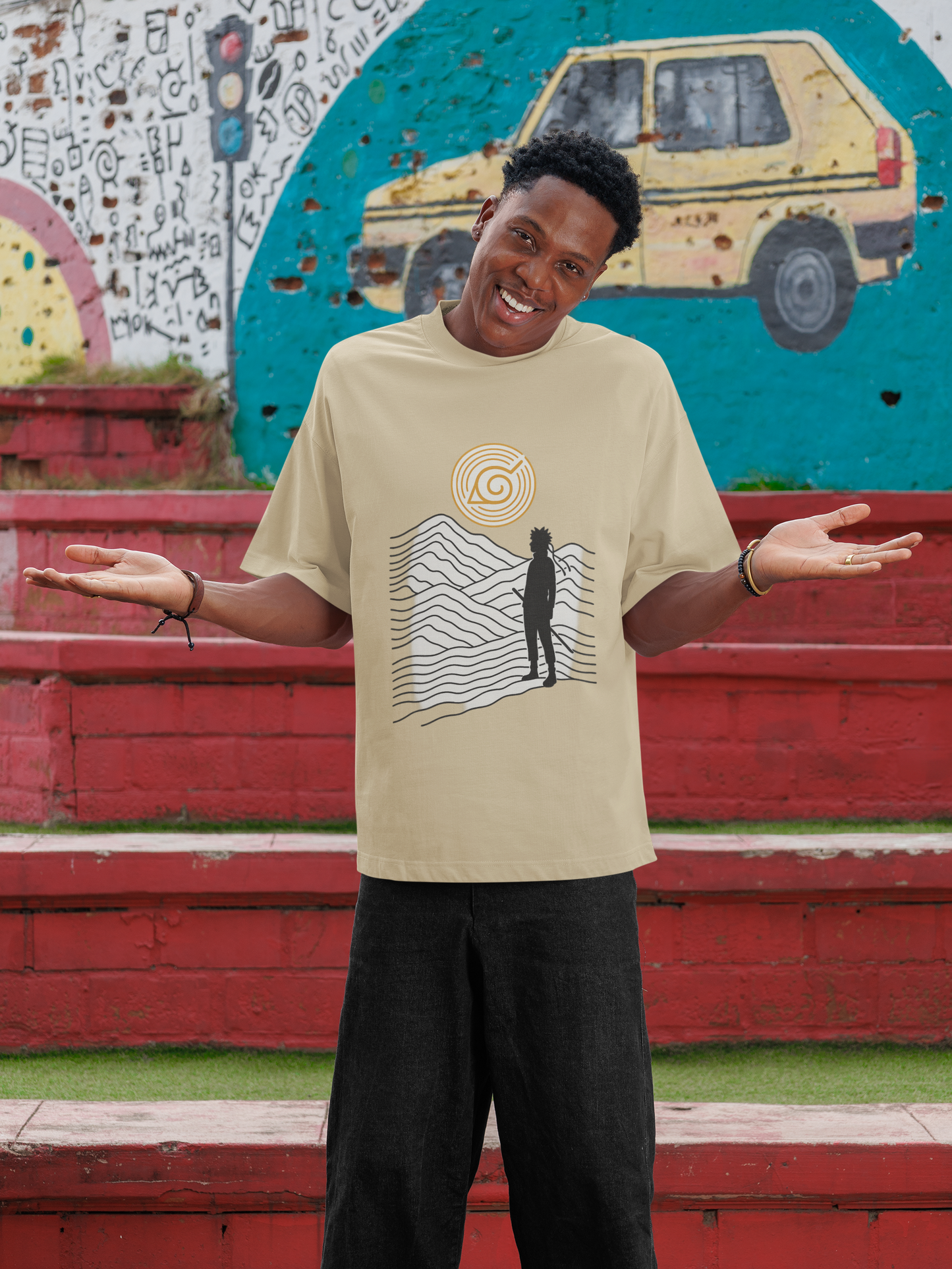 Hidden Leaf Inspired Ninja T-Shirt – Scenic Mountain Graphic Tee