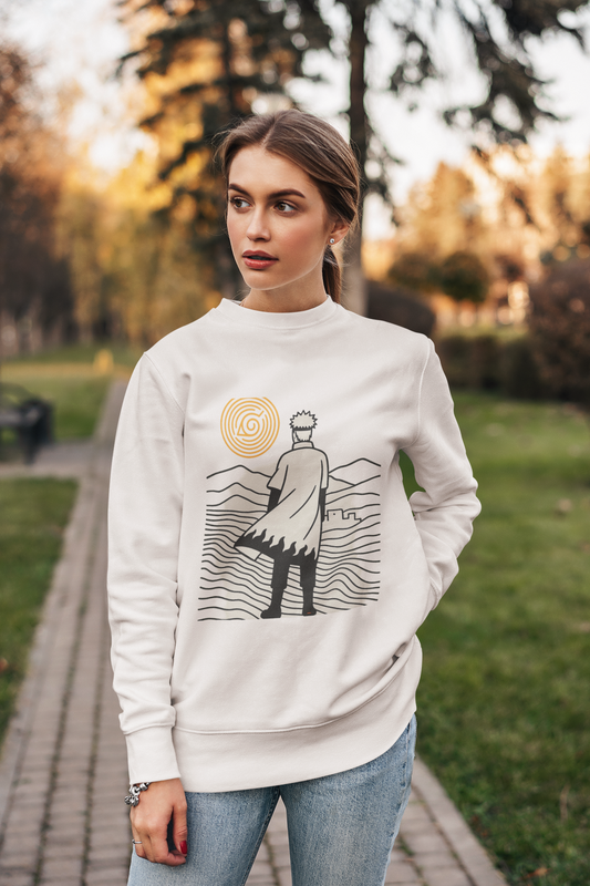Naruto Hokage Sunset Sweatshirt – Anime Streetwear Crewneck | Martac Designs