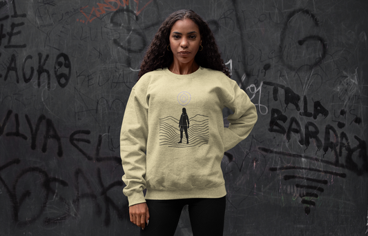 Hinata Inspired Sweatshirt – Blue Aura Fleece Crewneck | Anime Streetwear by Martac Designs