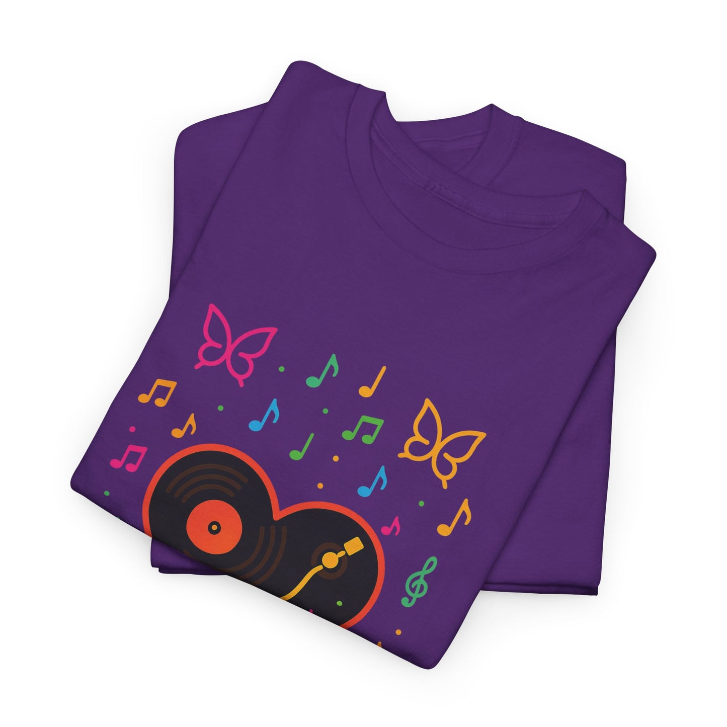 Colorful Music Vibes Tee | Unisex Heavy Cotton Tee