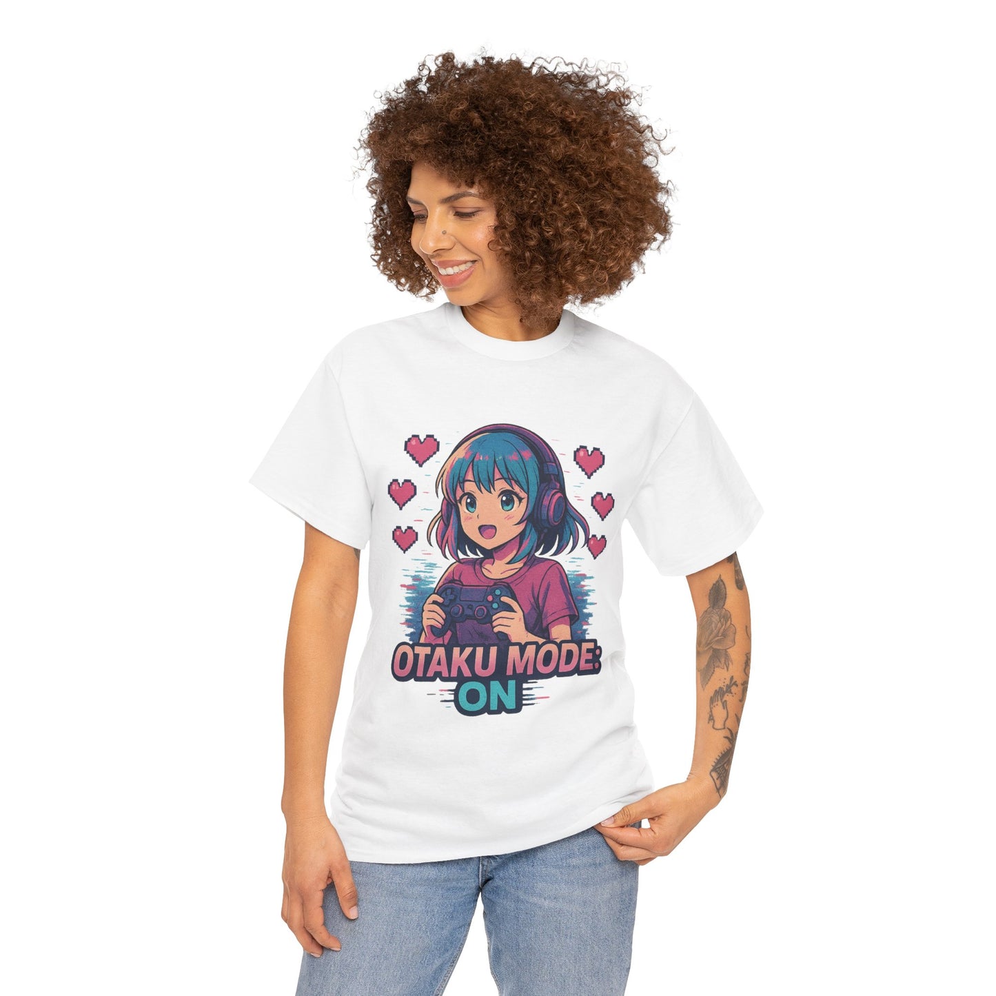 Anime Gamer Tee - Otaku Mode ON