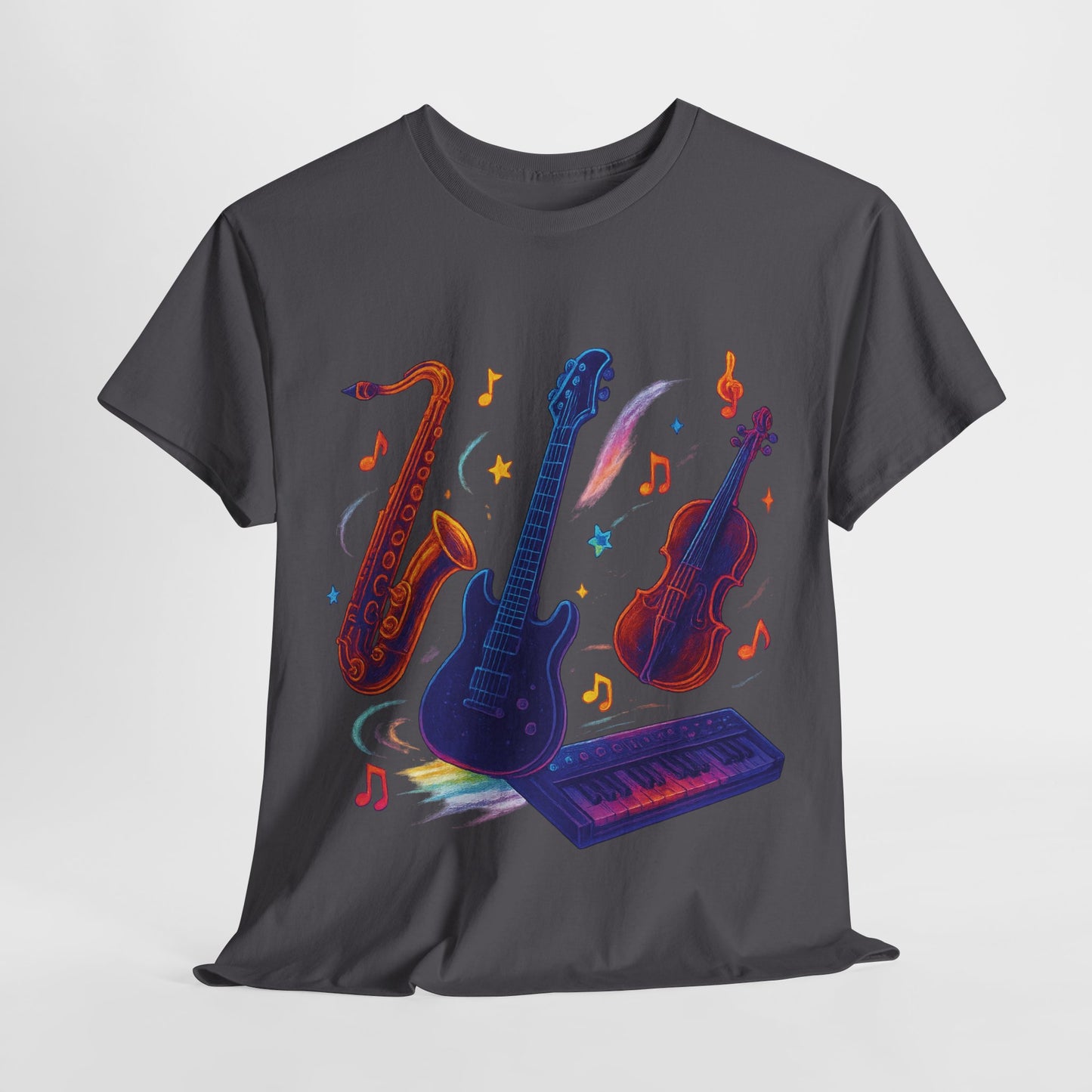 Vibrant Music-Themed Unisex Tee
