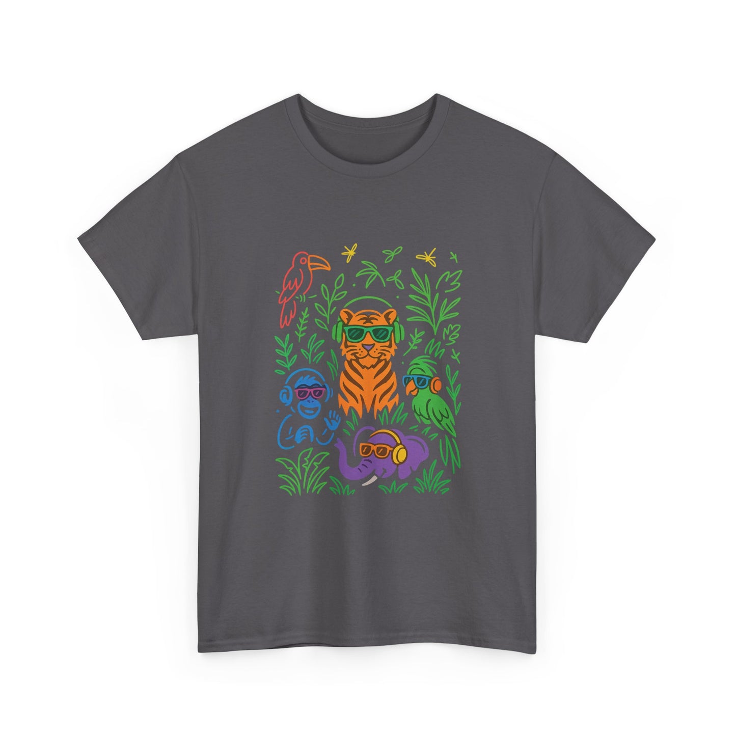 Vibrant Jungle Vibes Tee | Unisex Cotton T-Shirt