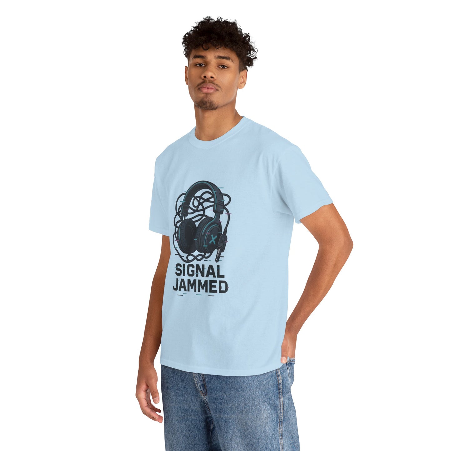 Signal Jammed Unisex Heavy Cotton Tee