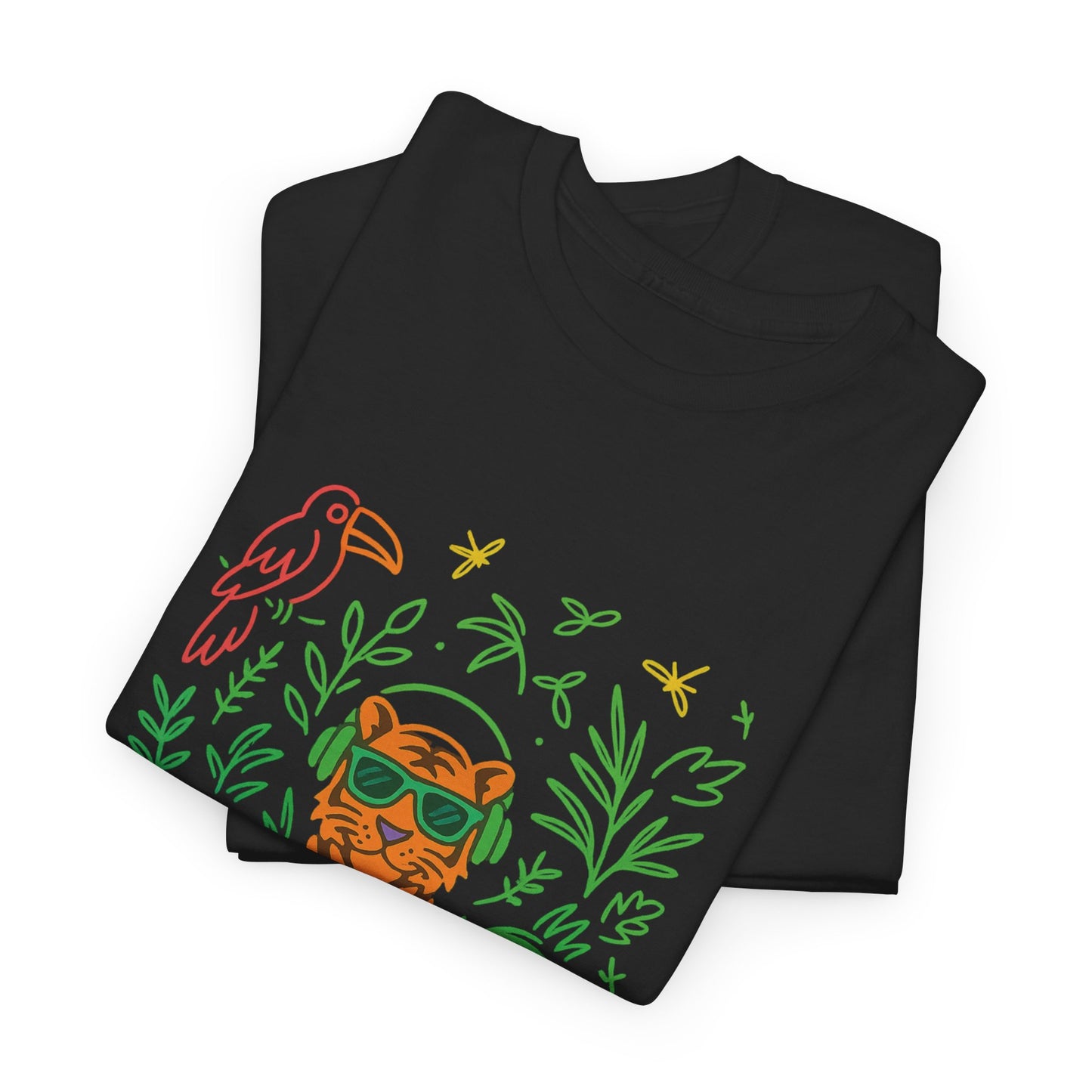 Vibrant Jungle Vibes Tee | Unisex Cotton T-Shirt