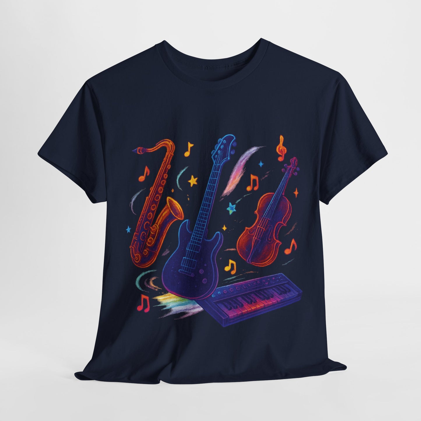 Vibrant Music-Themed Unisex Tee