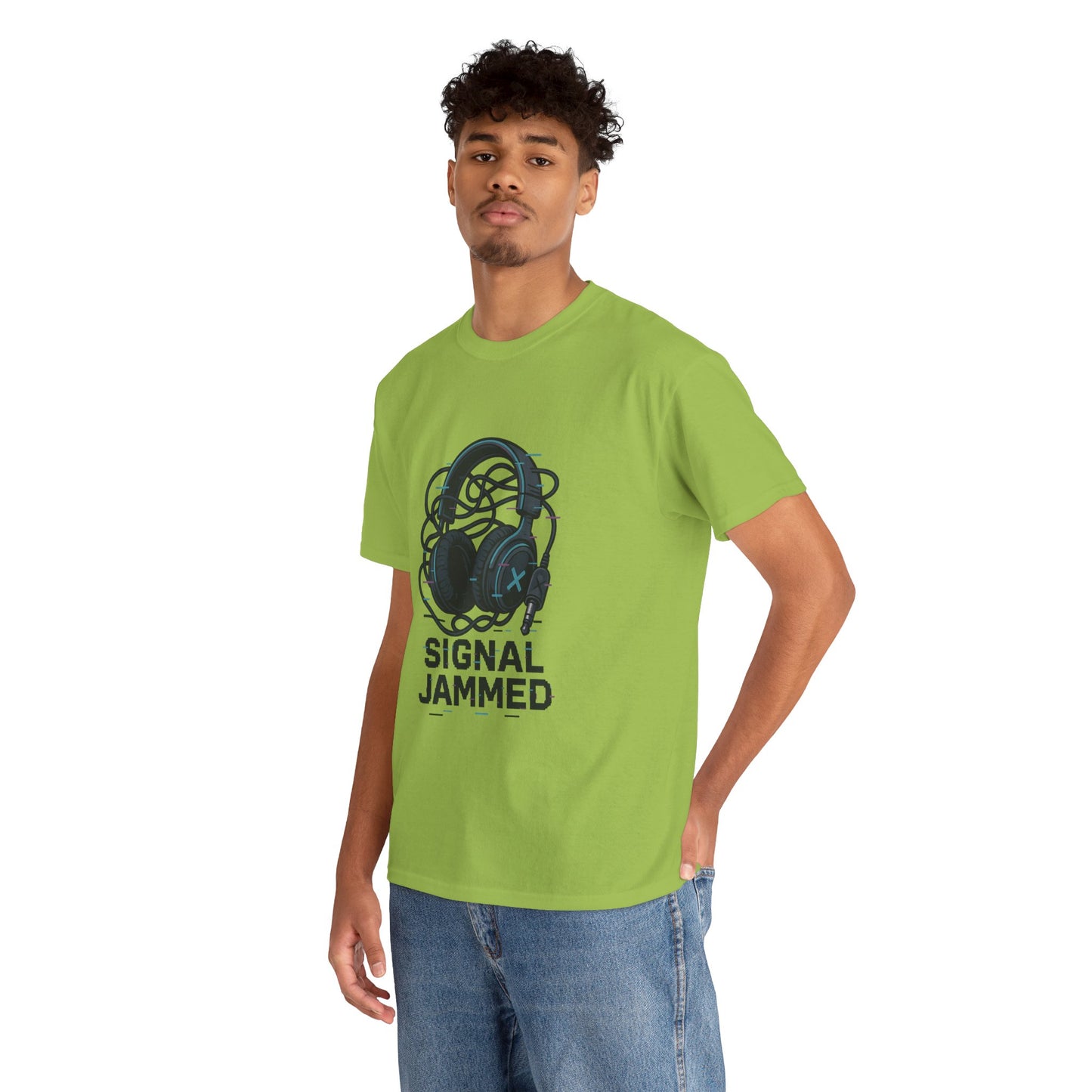 Signal Jammed Unisex Heavy Cotton Tee
