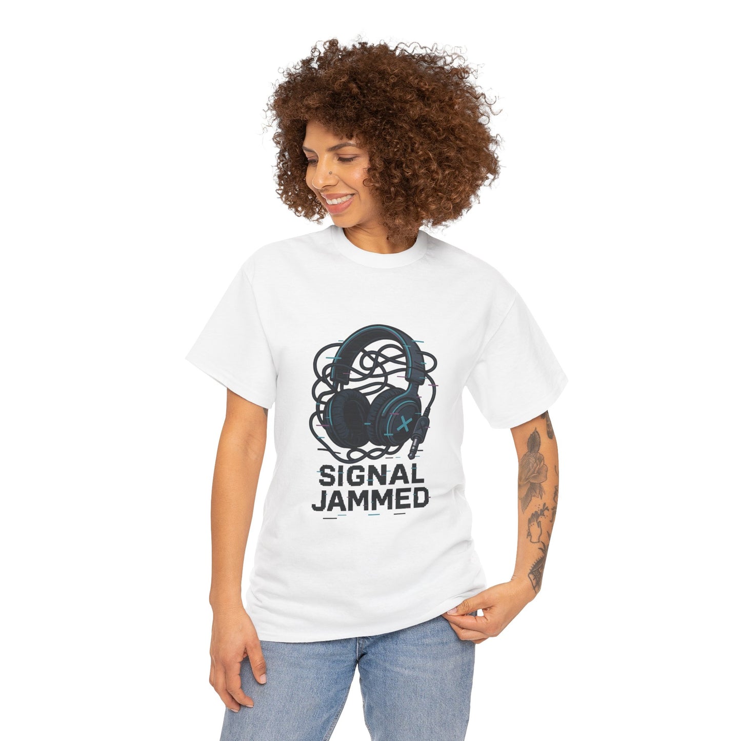 Signal Jammed Unisex Heavy Cotton Tee