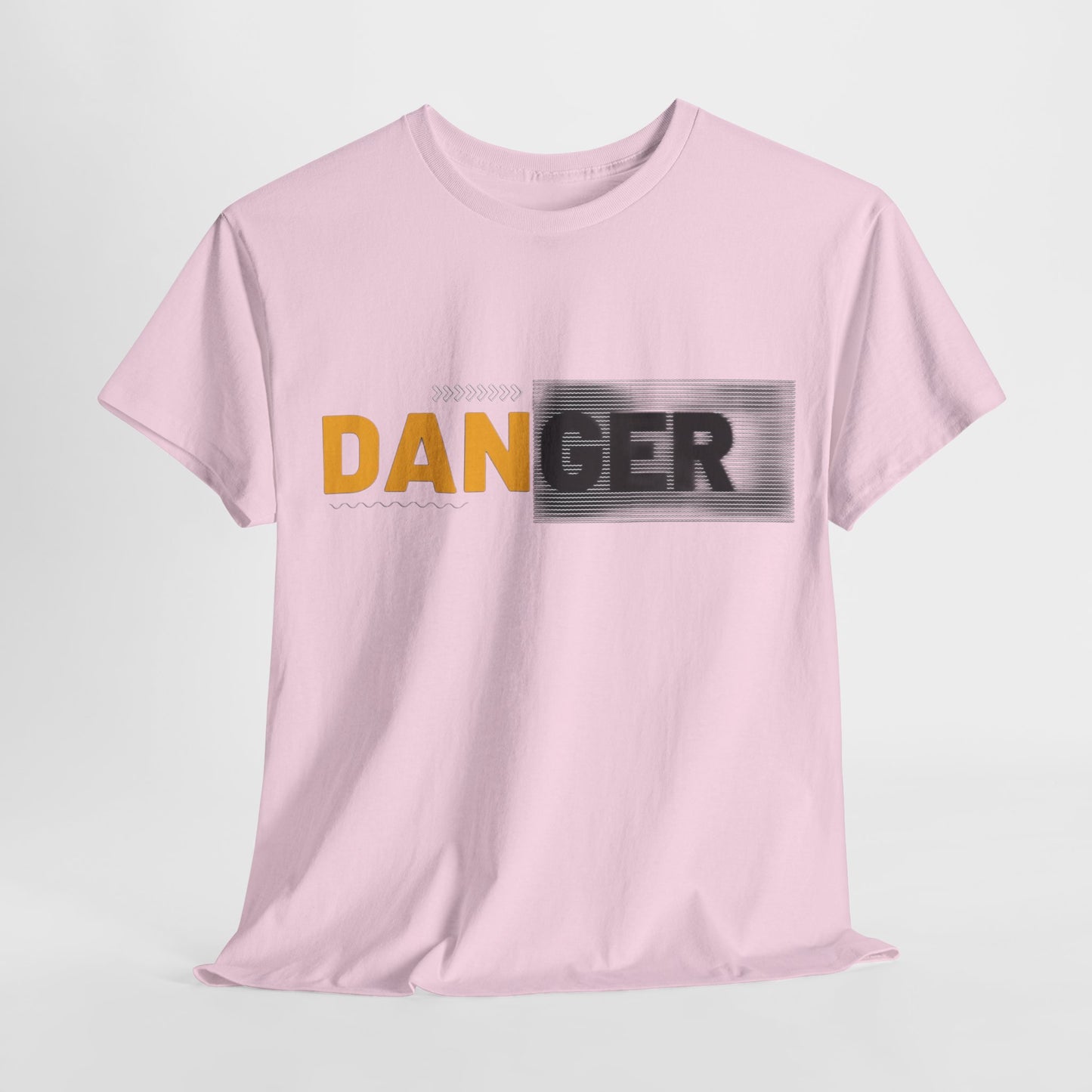 Unisex Heavy Cotton Tee with 'DANGER' Design