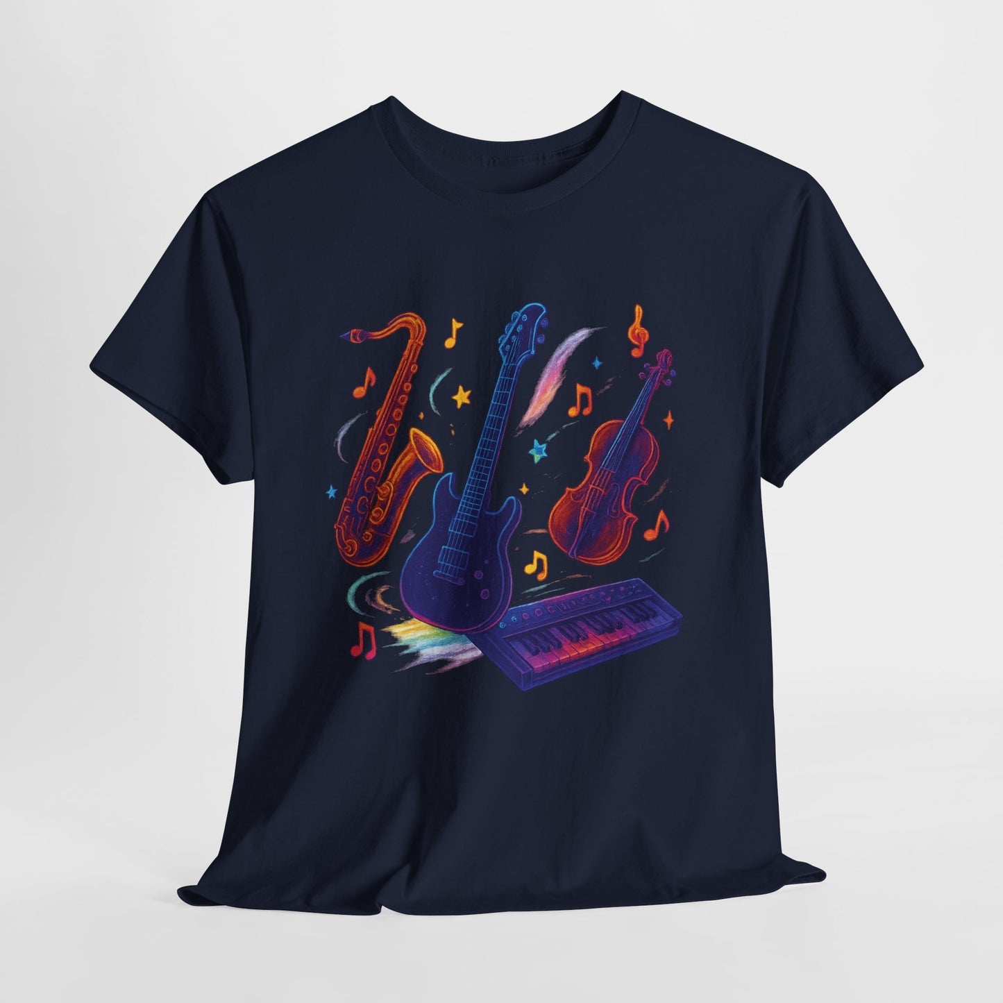 Vibrant Music-Themed Unisex Tee