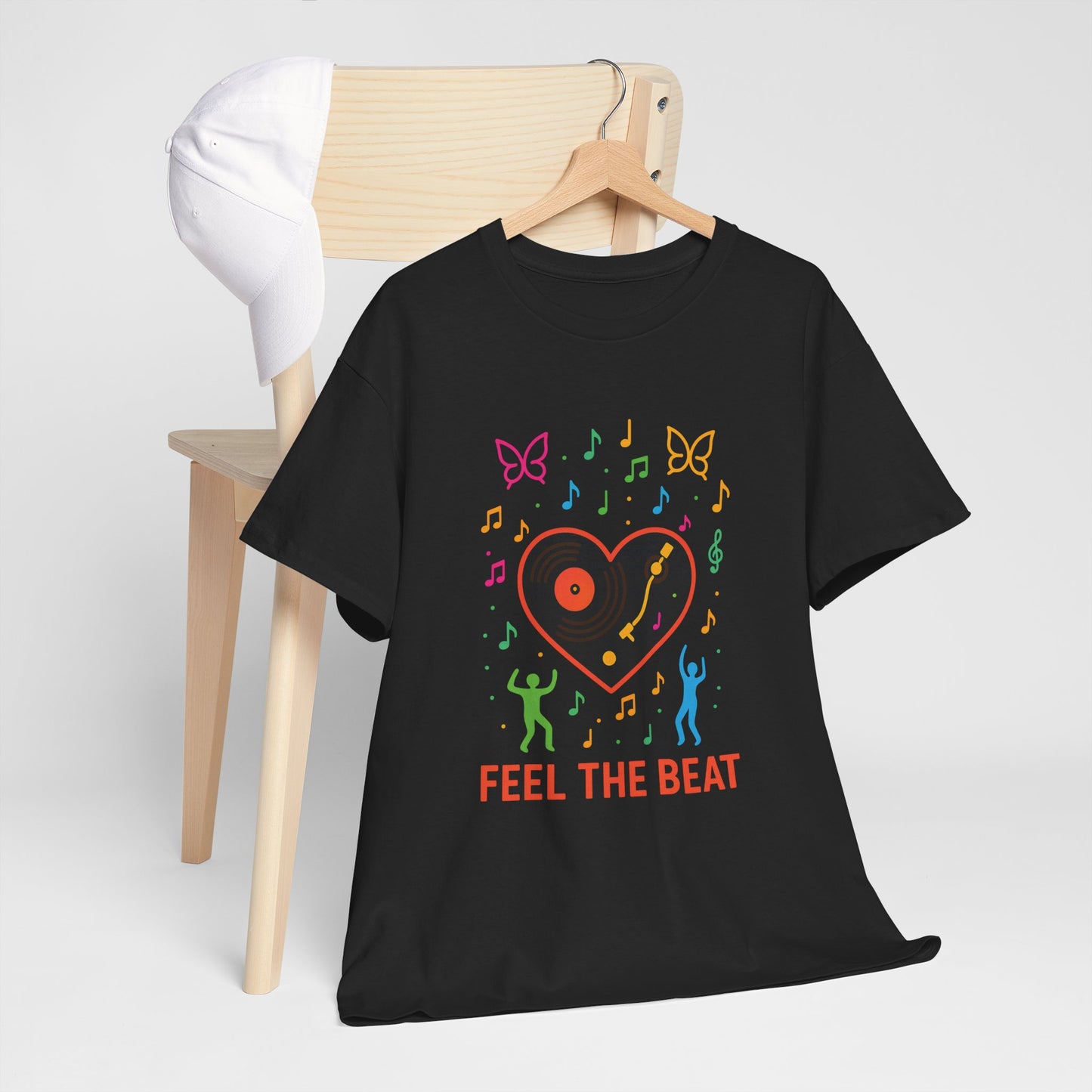 Colorful Music Vibes Tee | Unisex Heavy Cotton Tee