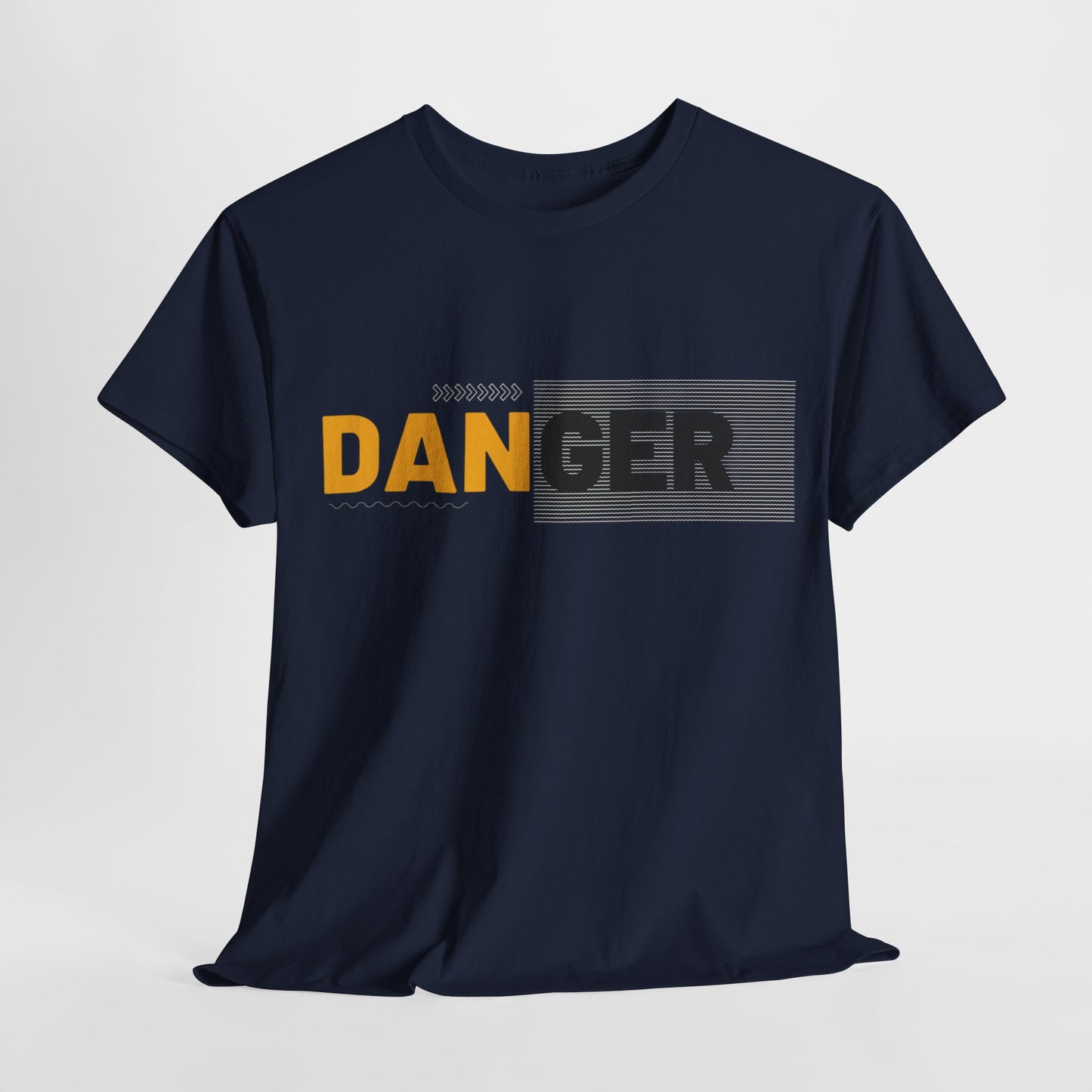 Unisex Heavy Cotton Tee with 'DANGER' Design