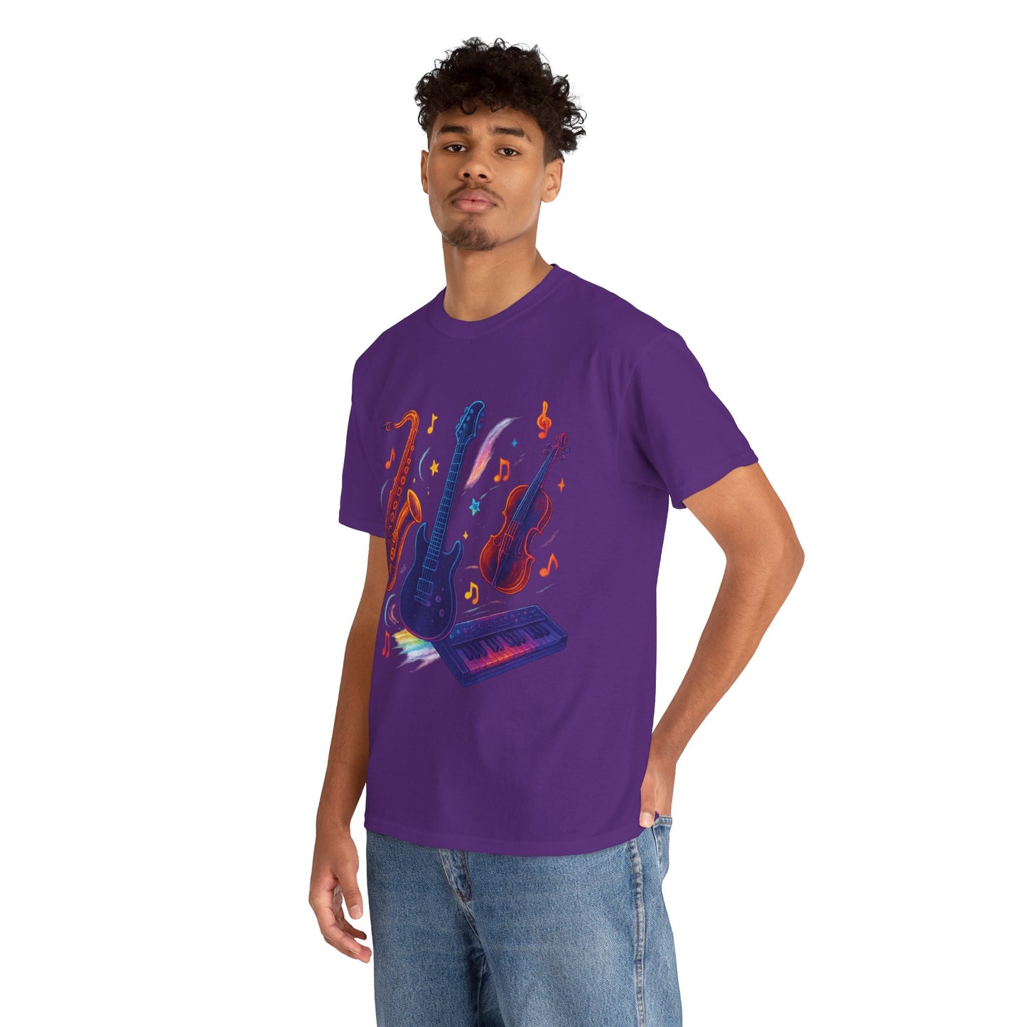 Vibrant Music-Themed Unisex Tee