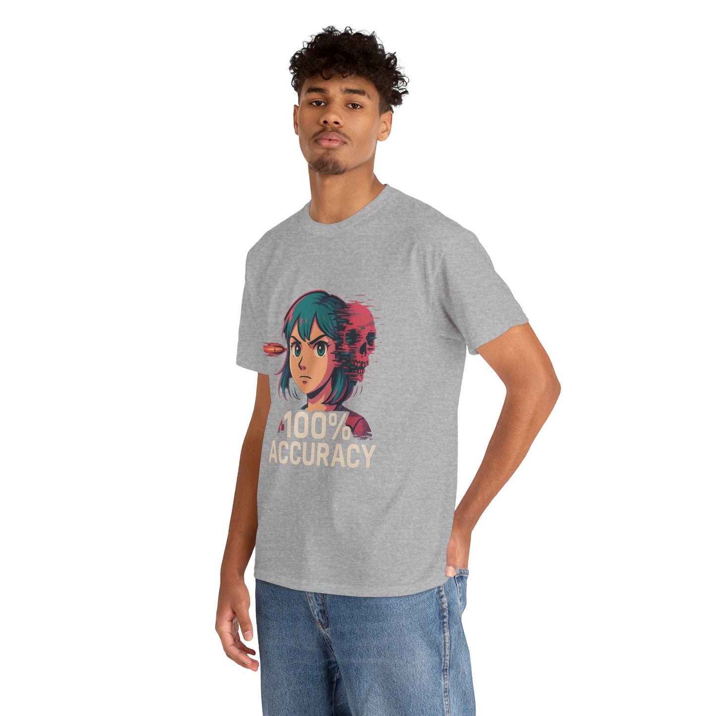100% Accuracy Graphic Tee for Gamers - Unisex Cotton