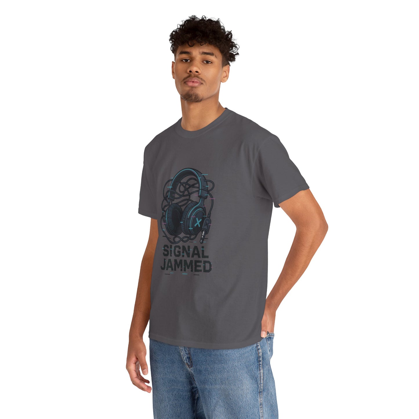 Signal Jammed Unisex Heavy Cotton Tee