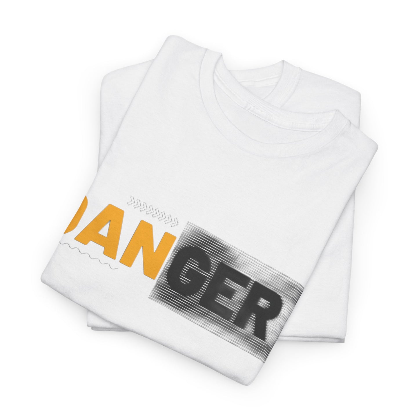 Unisex Heavy Cotton Tee with 'DANGER' Design