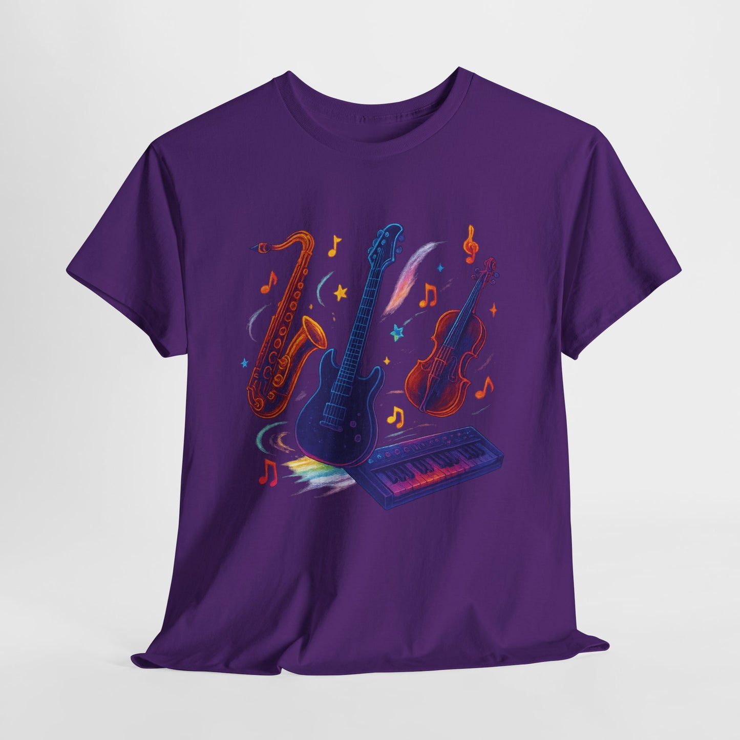 Vibrant Music-Themed Unisex Tee