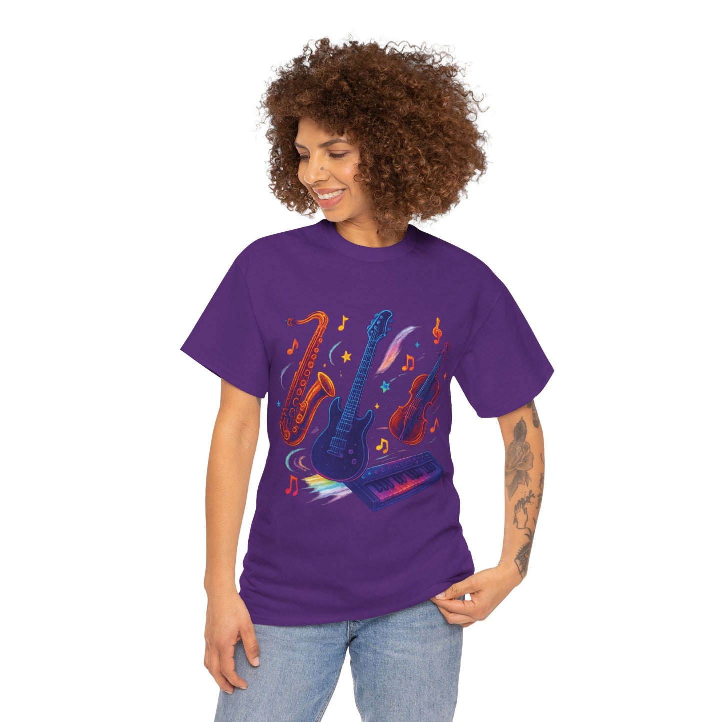 Vibrant Music-Themed Unisex Tee