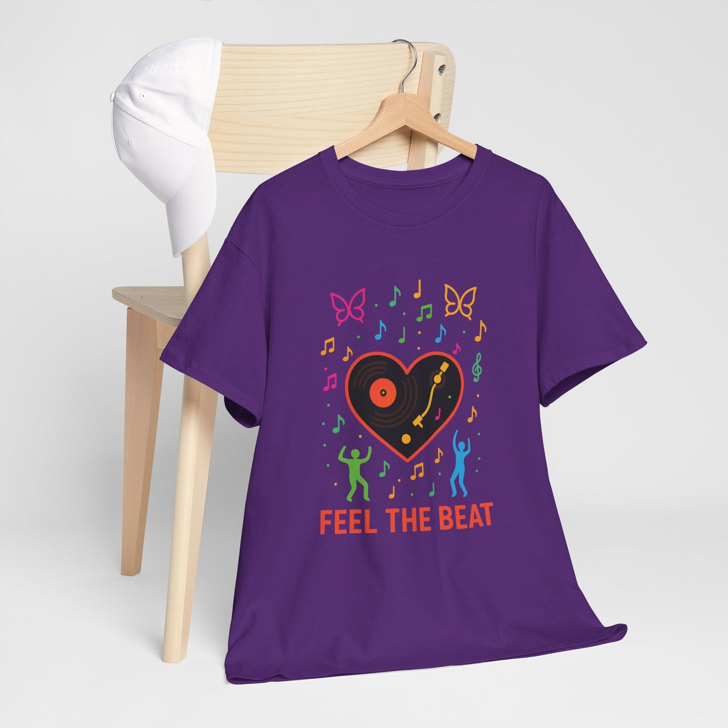 Colorful Music Vibes Tee | Unisex Heavy Cotton Tee
