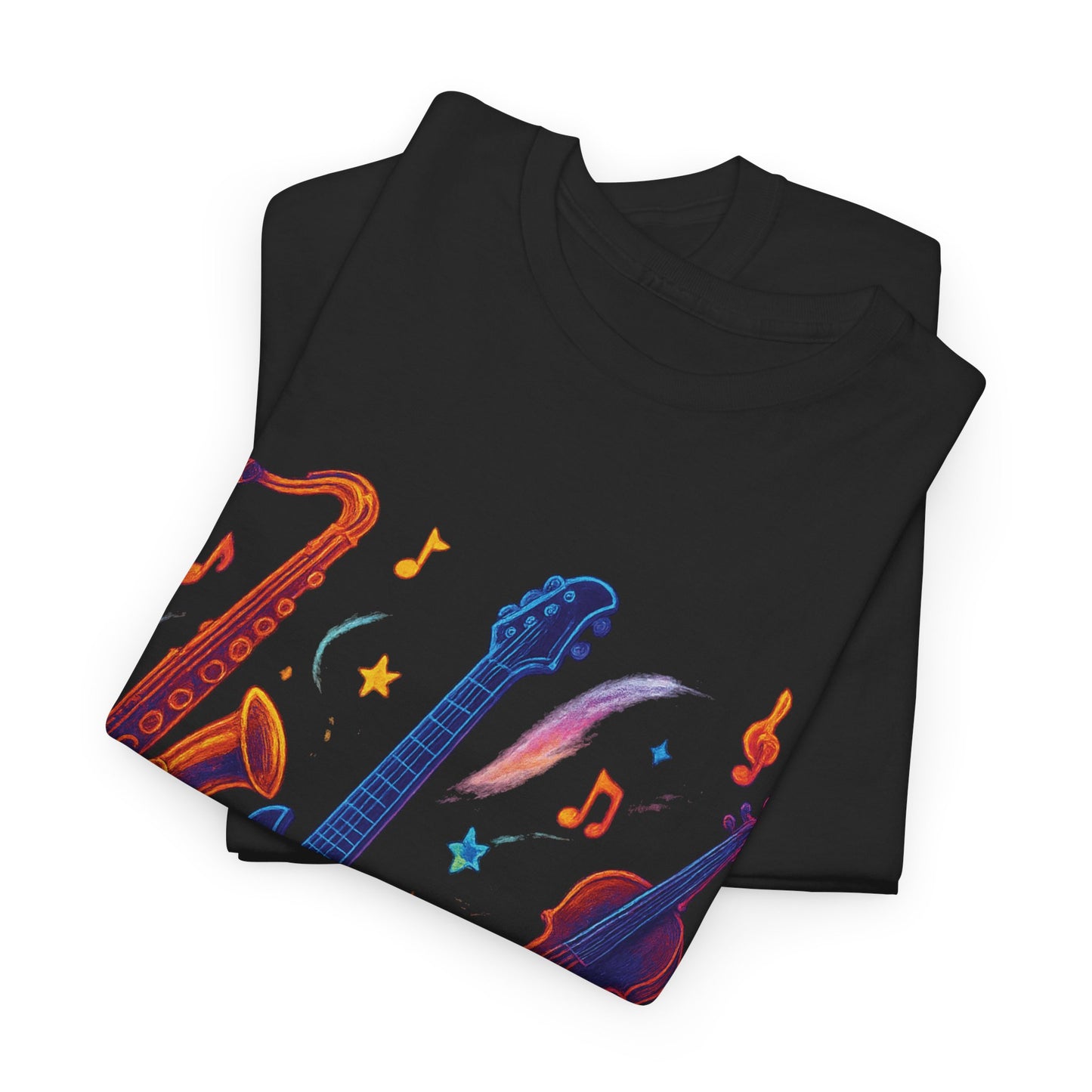 Vibrant Music-Themed Unisex Tee