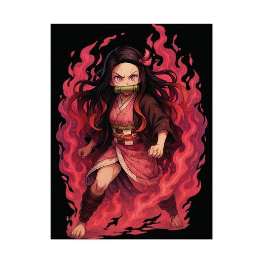 Nezuko Inspired Poster | Anime Wall Art UK – Martac Designs