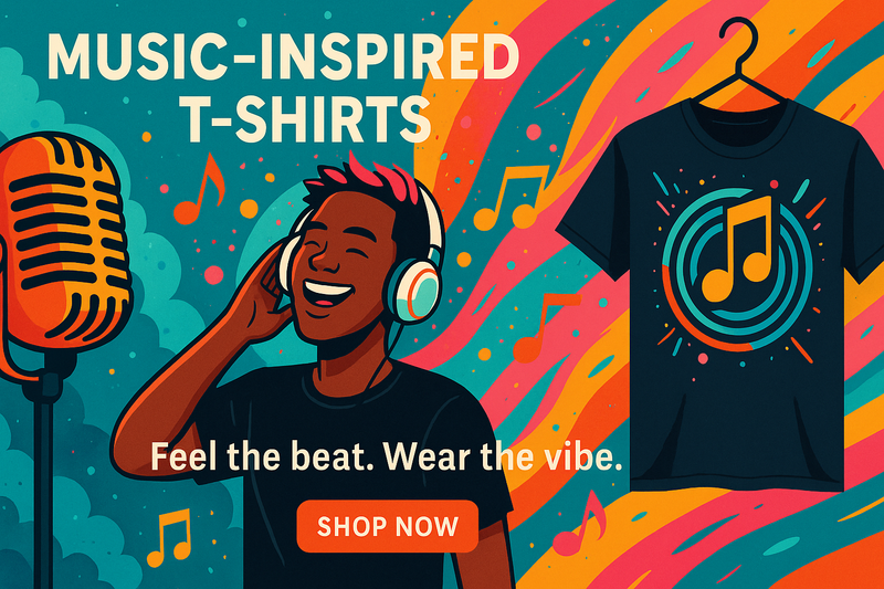 Music Inspired T-Shirts | Rock, Metal & Band Tees | Martac Designs