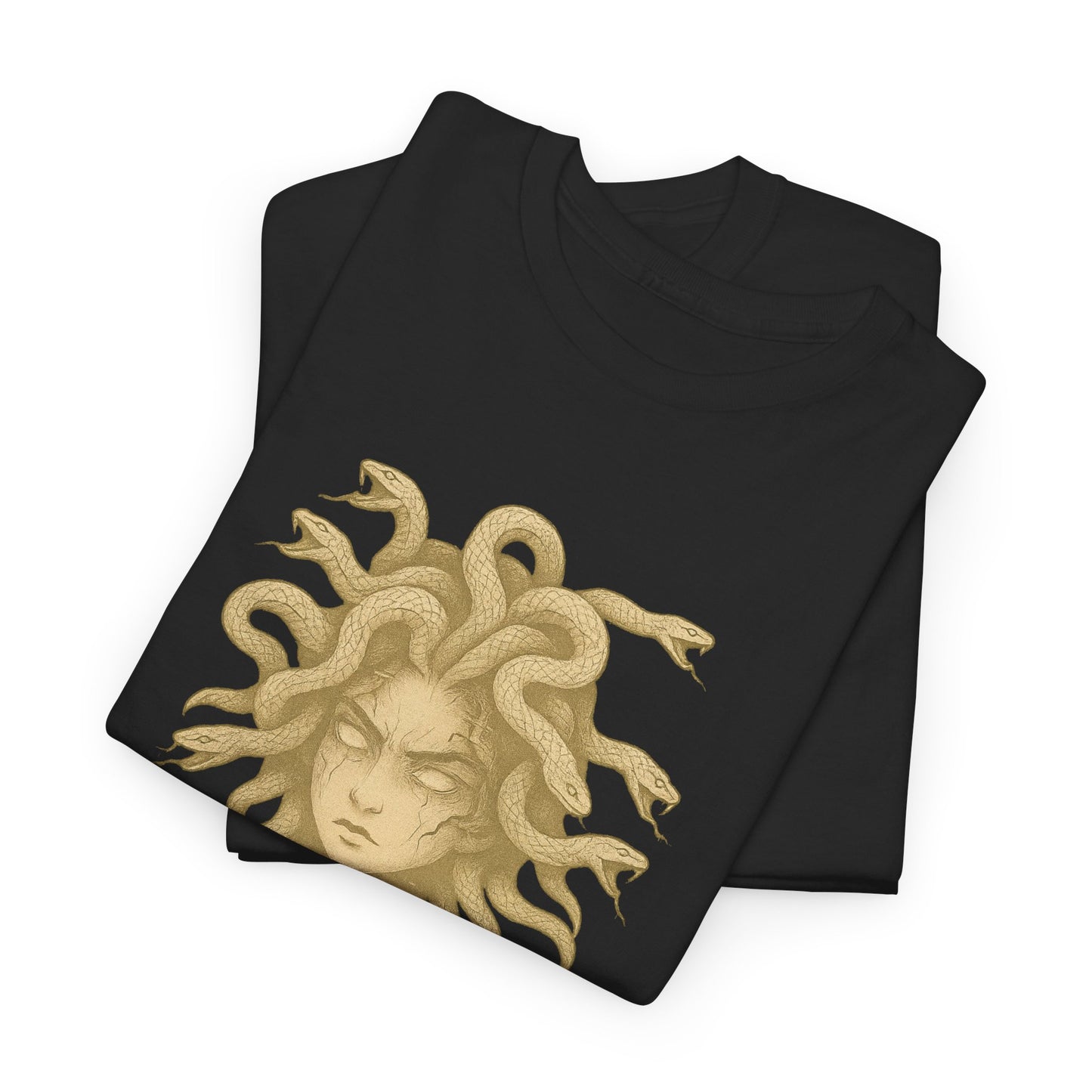 Medusa Graphic Tee – Unisex Heavy Cotton Shirt