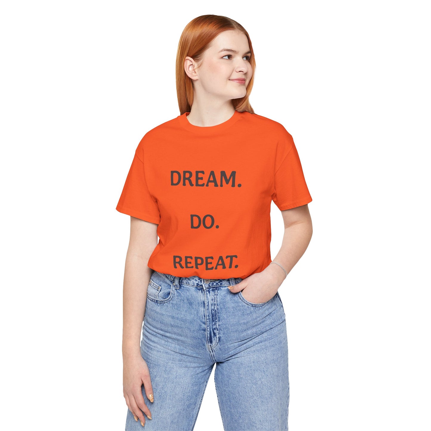 Inspirational Short Sleeve Tee | Dream Do Repeat