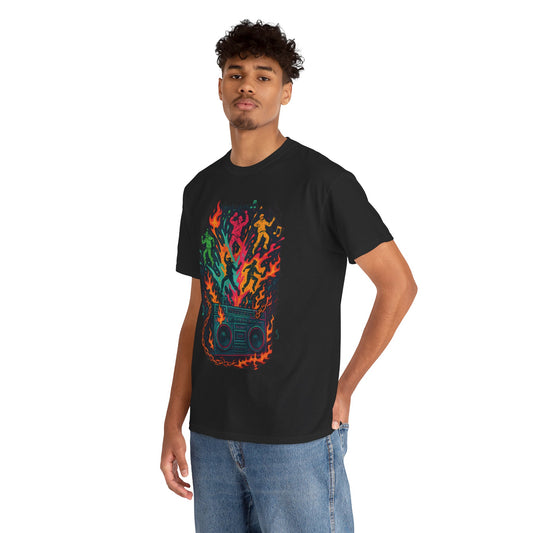 Vibrant Dance Party Tee, Unisex Cotton Tee