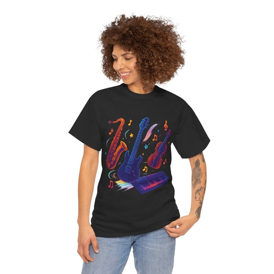 Vibrant Music-Themed Unisex Tee