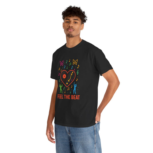 Colorful Music Vibes Tee | Unisex Heavy Cotton Tee