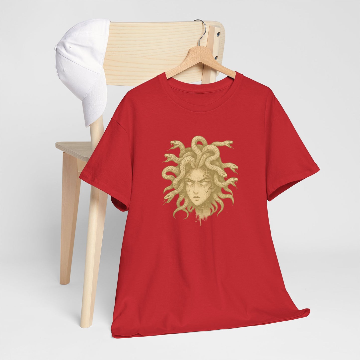 Medusa Graphic Tee – Unisex Heavy Cotton Shirt