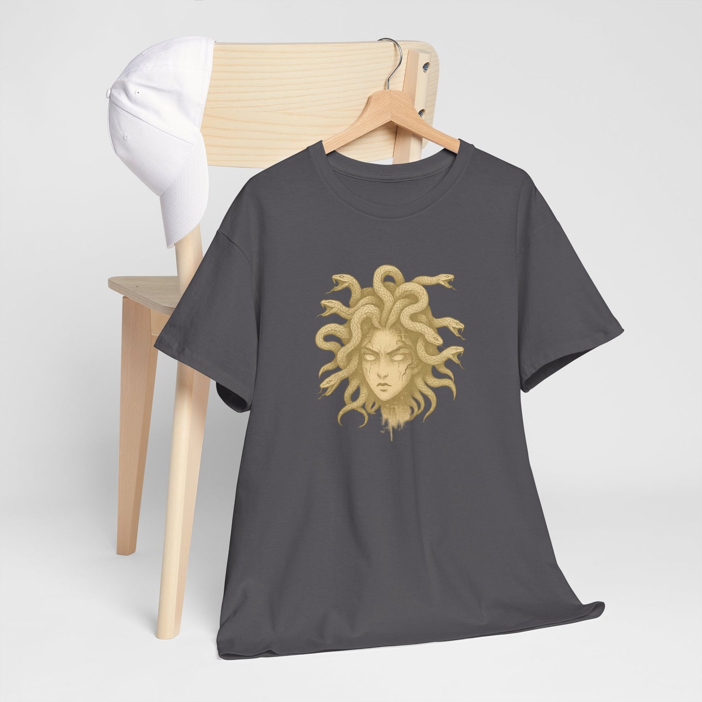 Medusa Graphic Tee – Unisex Heavy Cotton Shirt