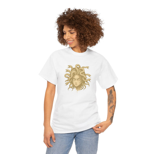 Medusa Graphic Tee – Unisex Heavy Cotton Shirt