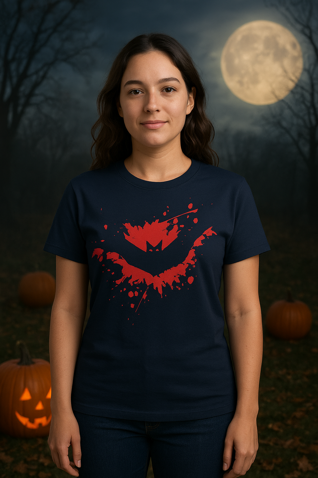 Bloody Bat Halloween Tee