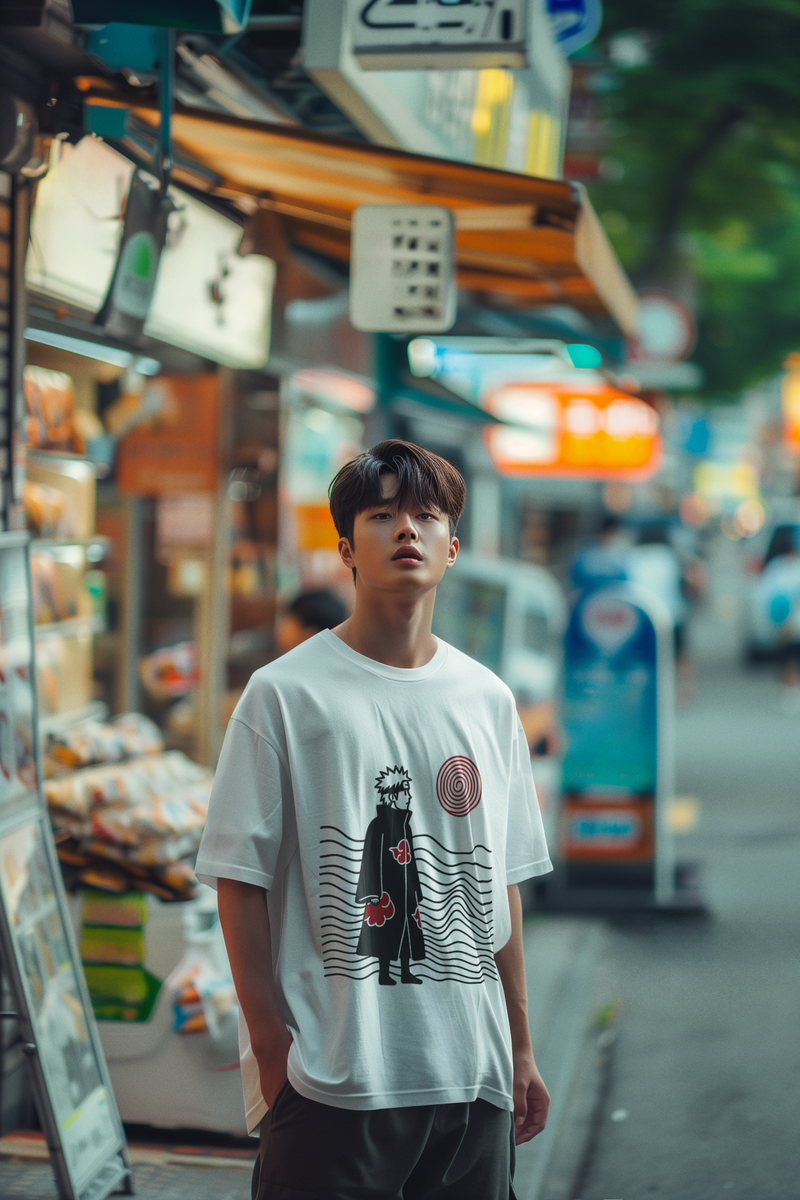 Akatsuki Cloud Inspired Streetwear T-Shirt – Bold Anime Graphic Tee